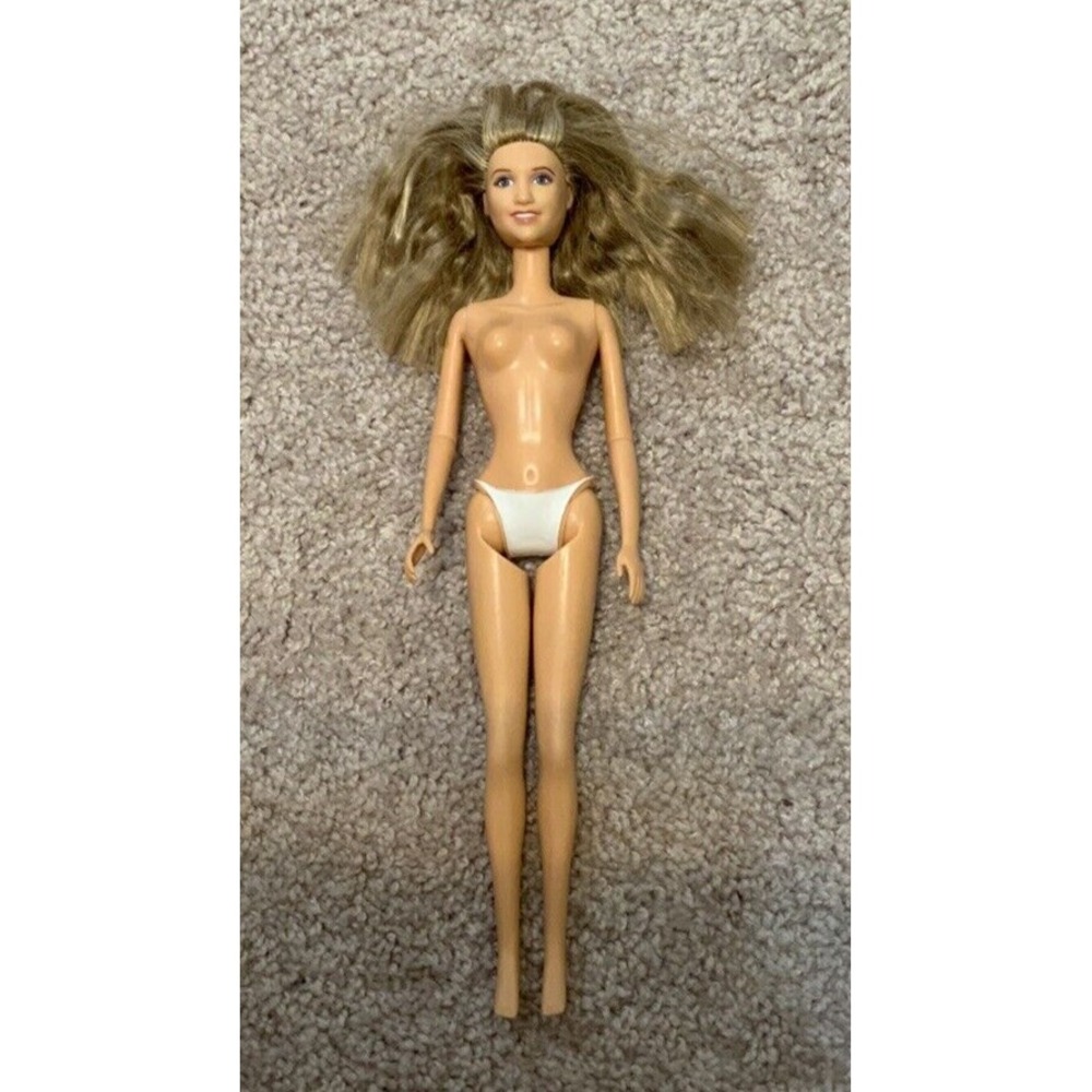 Nude 2007PA Light Brown Crimped Hair 11" Doll Poseable Blue Eyes